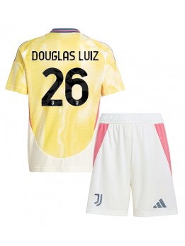 Juventus Douglas Luiz #26 Dječji Gostujuci Dres kompleti 2024-25 Kratak Rukavima (+ kratke hlače)